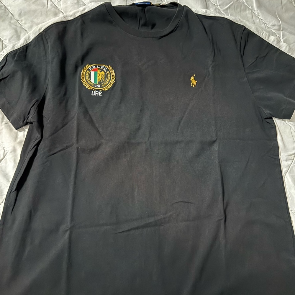 Polo by Ralph Lauren Black Tee with Embroidered Logo